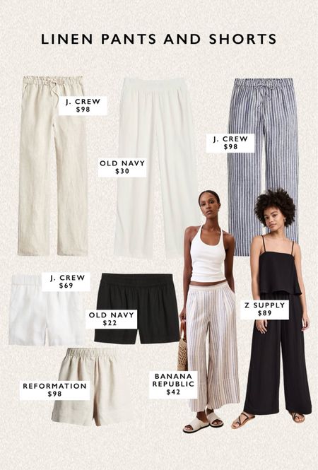Linen pants & shorts under $100 ✨

#LTKstyletip #LTKfindsunder100