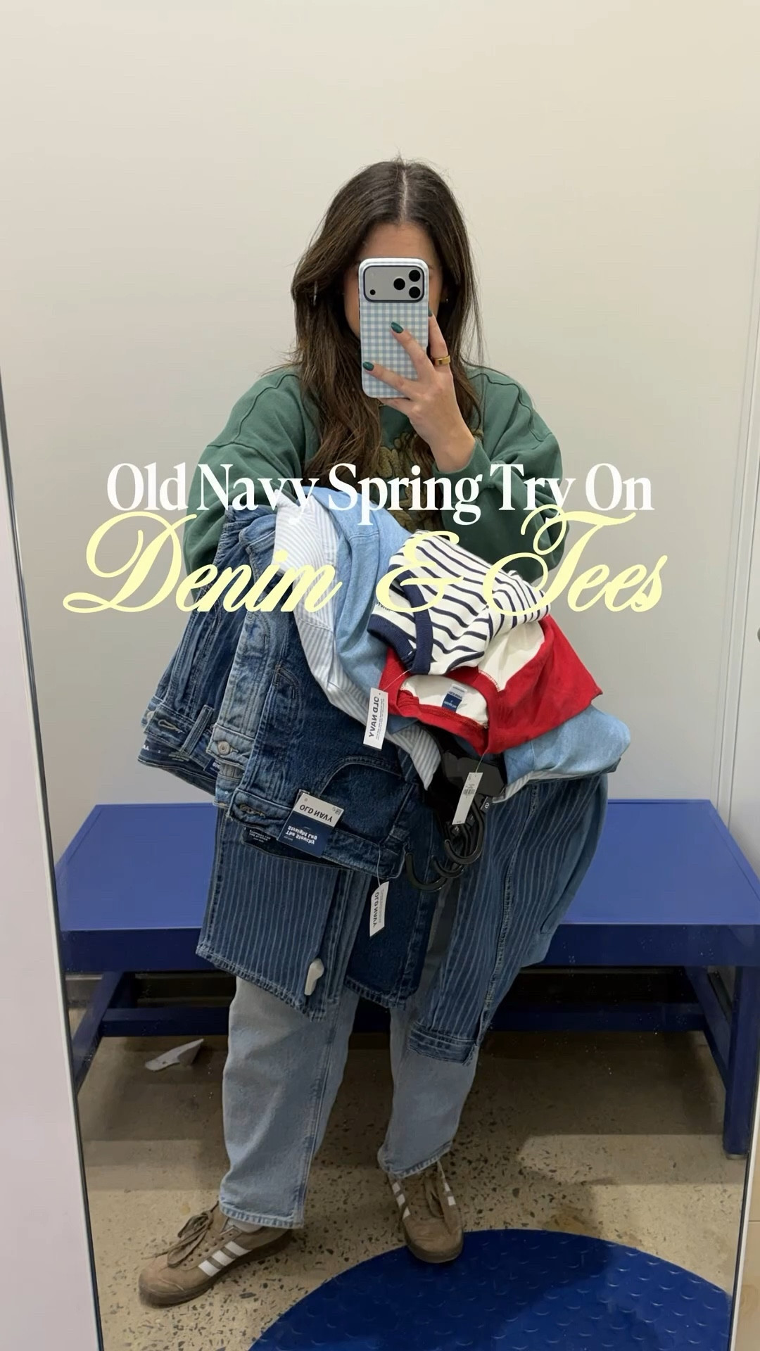 Did a mini Old Navy denim + tee try-on and it’s actually a good time to shop because almost everything is on sale right now. 
Denim and a good tee. The most reliable outfit formula on earth. Humanity invented thousands of clothing options and we still circle back to this. 

#LTKSaleAlert #LTKSeasonal #LTKSpringSale