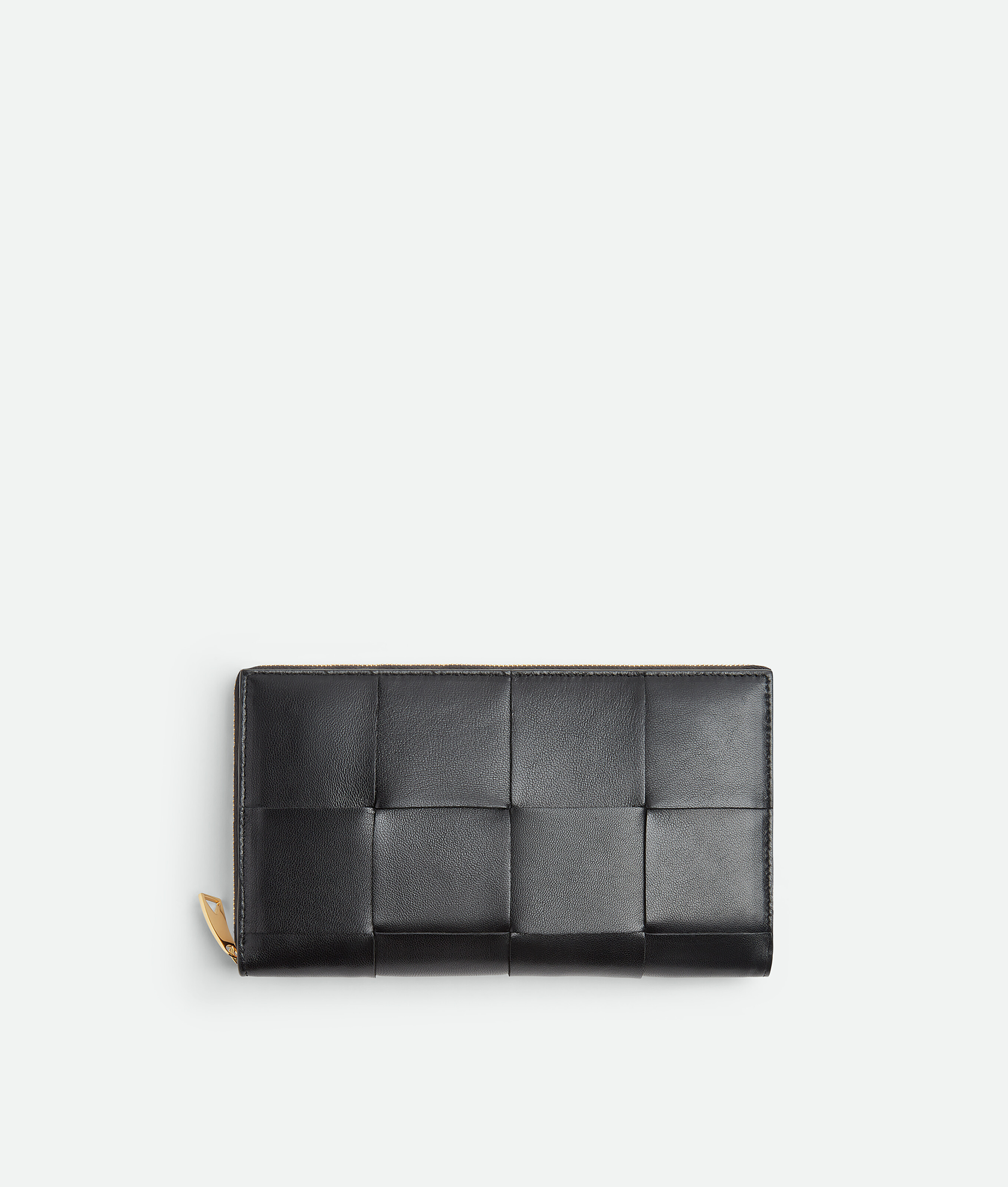 Bottega Veneta Cassette Zip Around Wallet - Black - Women - Unisex | Bottega Veneta