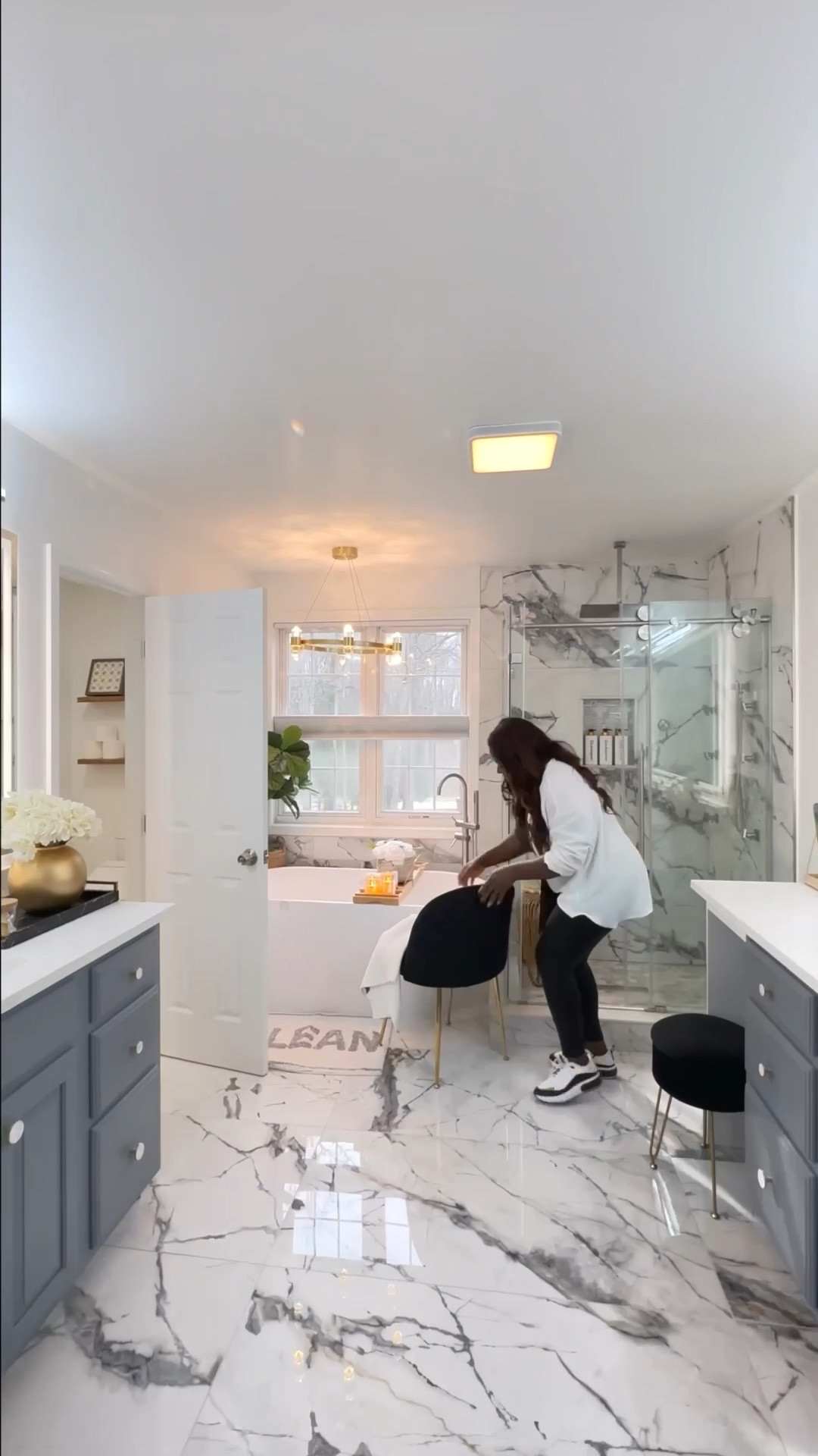 Modern luxe primary bathroom transformation 

#LTKsalealert #LTKhome