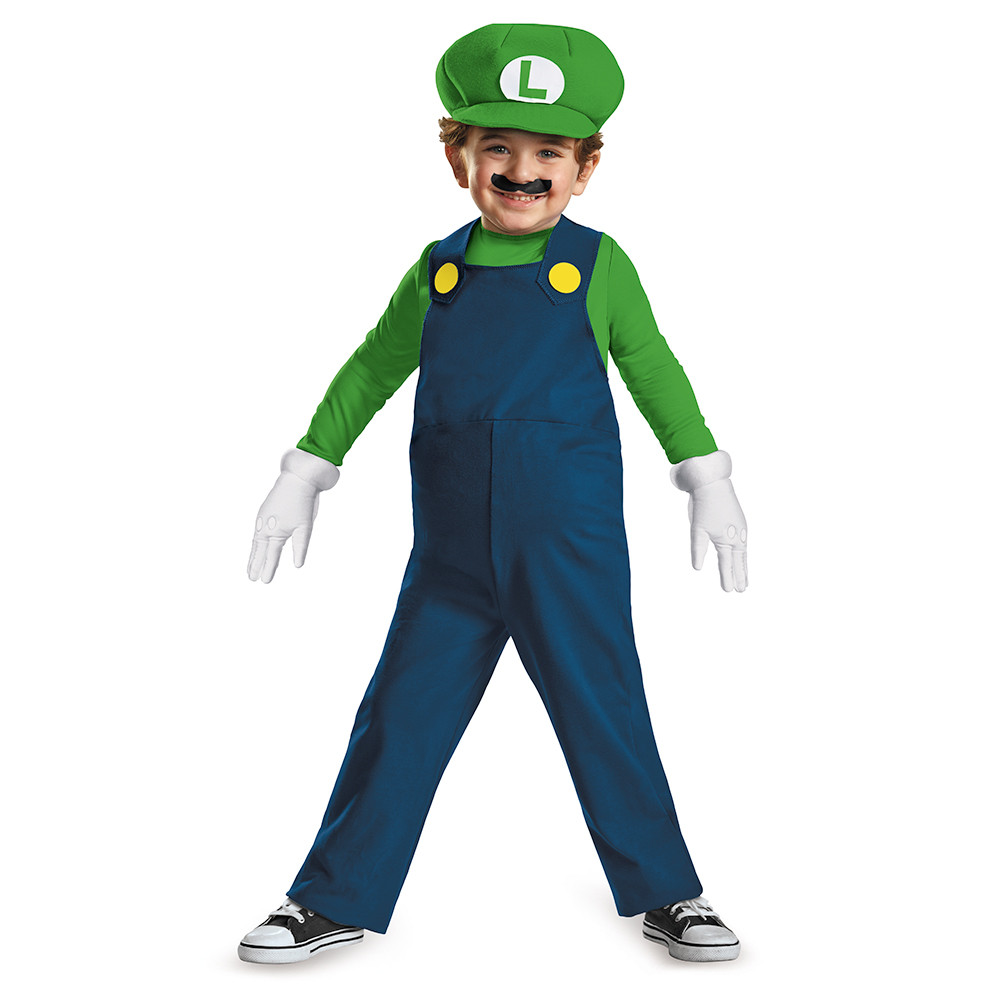 Disguise Luigi Boy's Halloween Fancy-Dress Costume for Toddler, 2T | Walmart (US)
