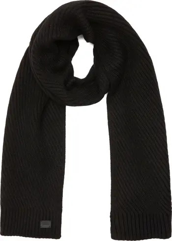 AllSaints Traveling Rib Knit Scarf | Nordstrom | Nordstrom