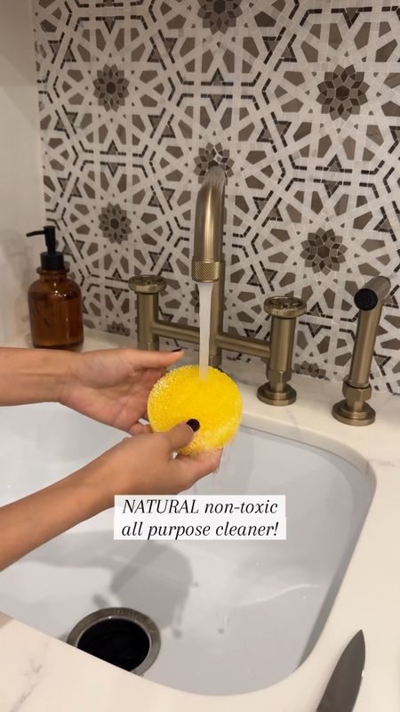 Non toxic all purpose cleaner! This works on stainless steel, jewelry, faucets, and fixtures even cleans grout. Basically will work on any washable surface. This is amazing. Amazon find cleaning sponge cleaning hack 

#LTKHome #LTKSaleAlert #LTKFindsUnder100
