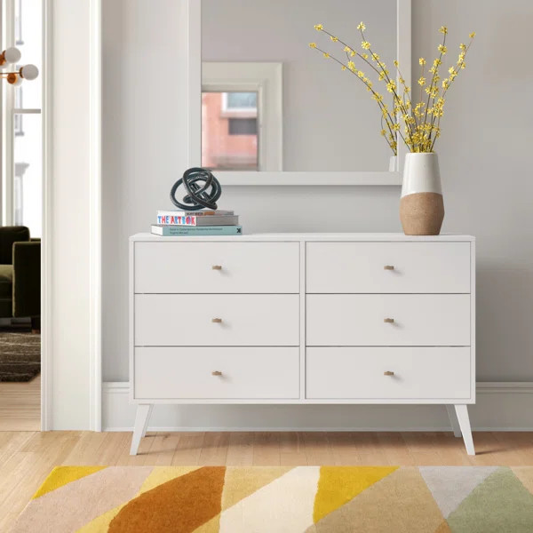 Alyssa 6 Drawer 52.25" W Double Dresser | Wayfair North America