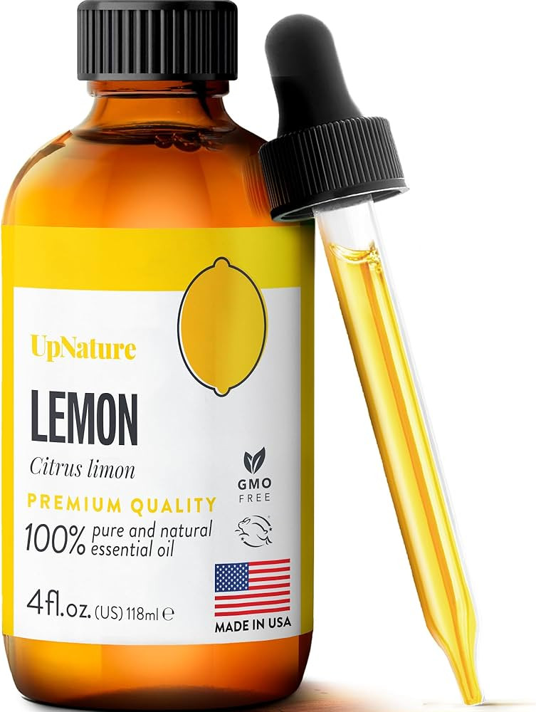 UpNature Lemon Essential Oil 4oz – Cold Pressed from Lemon Peel Oil - 100% Pure & Natural, Prem... | Amazon (US)