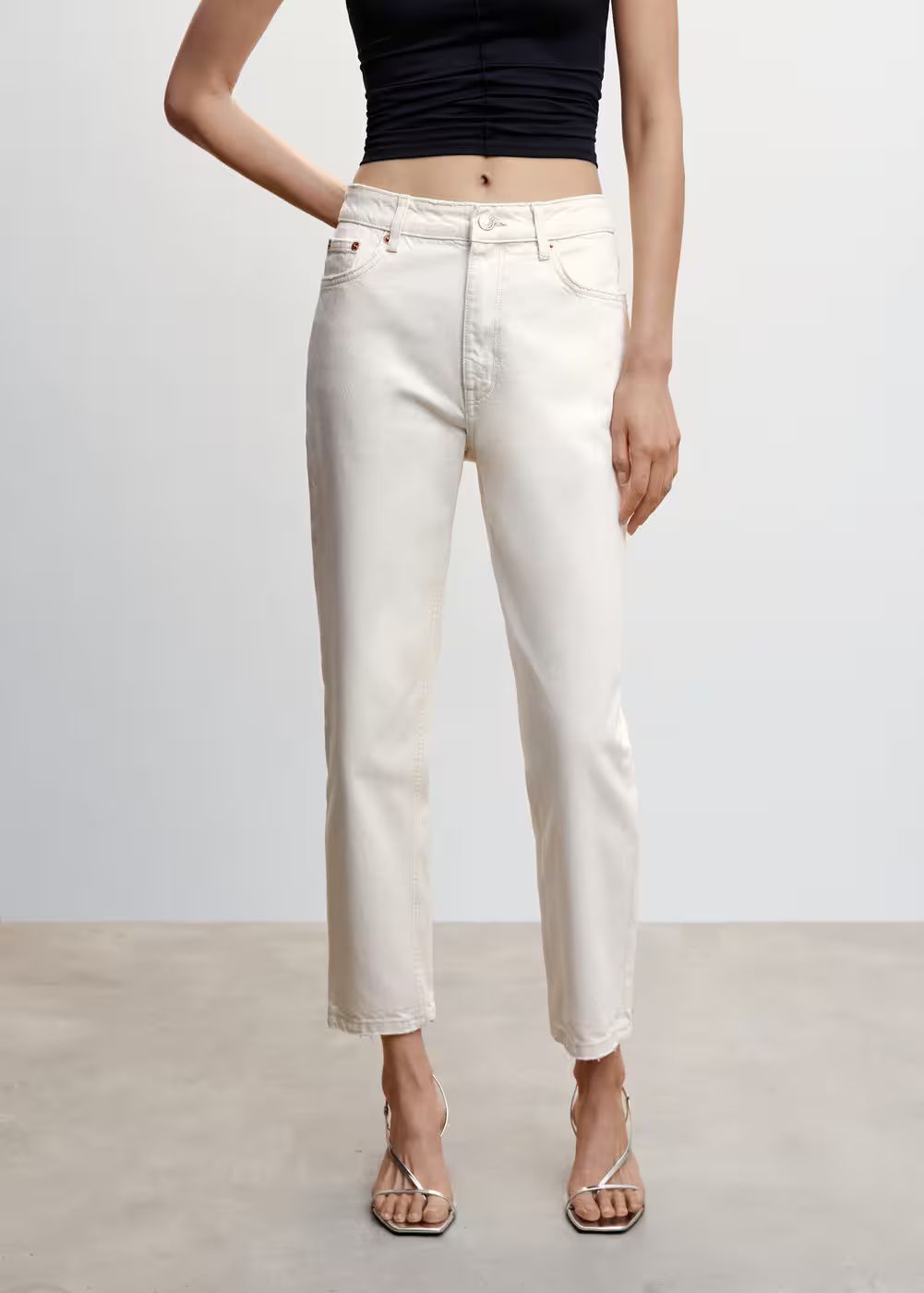 Mom high-waist jeans -  Women | Mango United Kingdom | MANGO (UK)