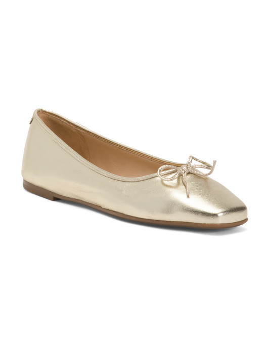 Made In Brazil Leather Gwynn Ballerina Flats | TJ Maxx