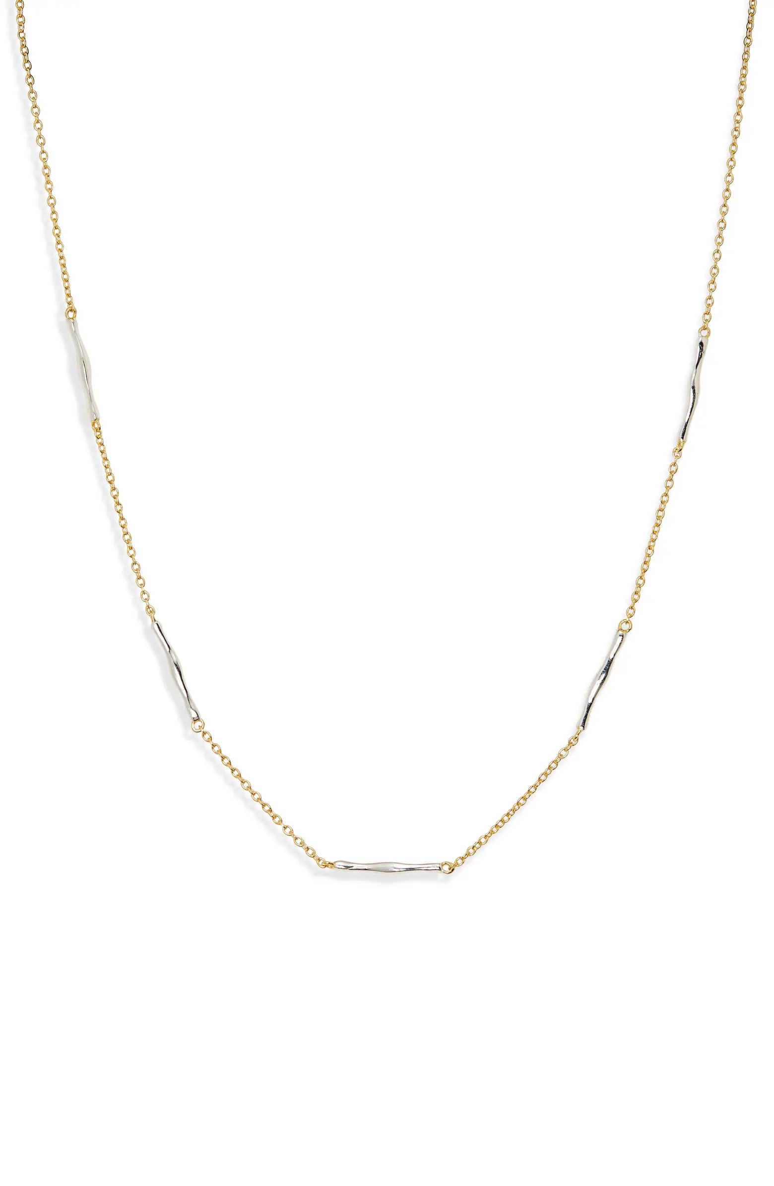 Sterling Silver Bar Chain Necklace | Nordstrom