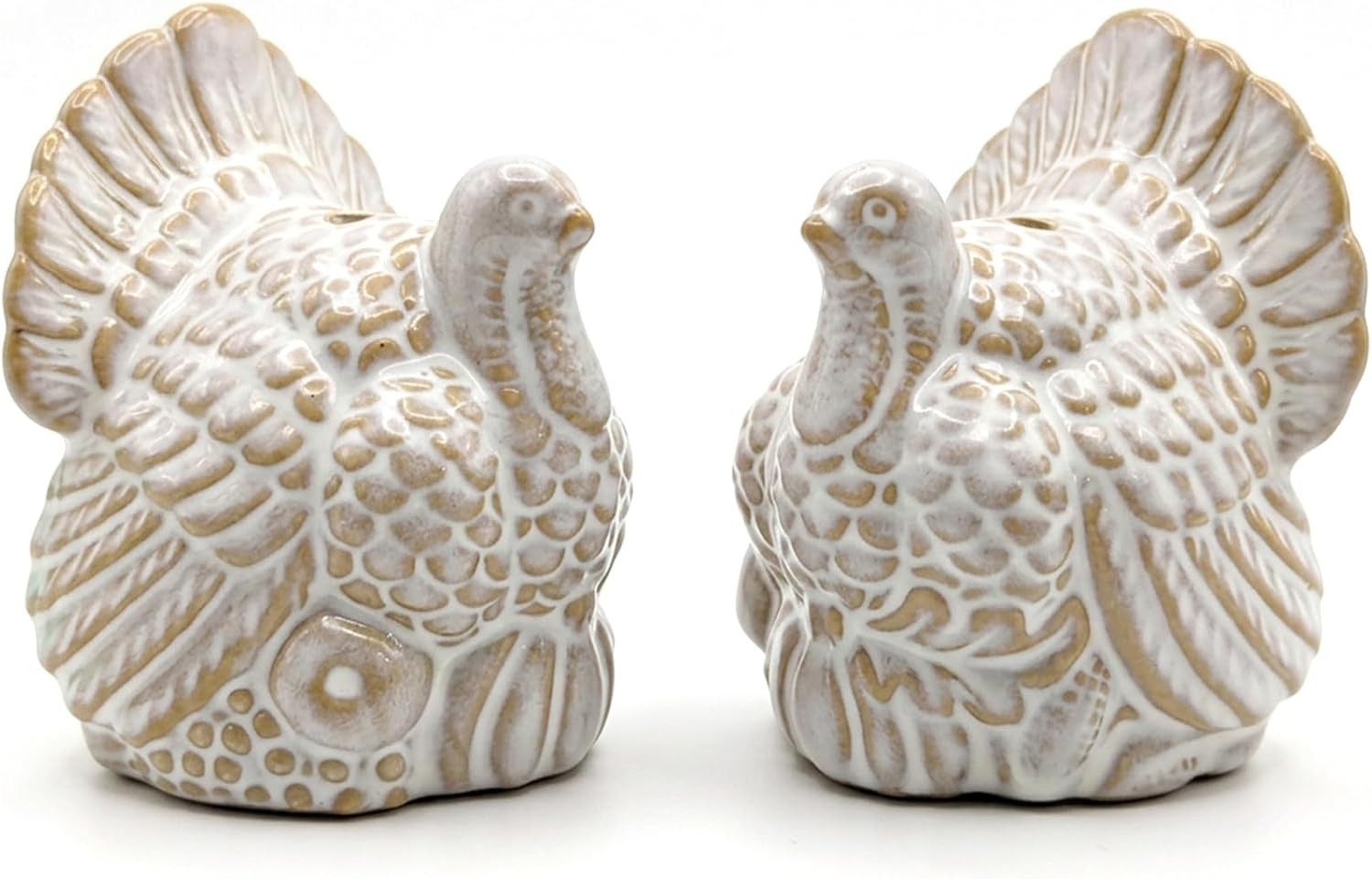 Ravessia Ceramic Turkey Salt and Pepper Shakers - Fall Thanksgiving Table Decor Centerpiece | Amazon (US)