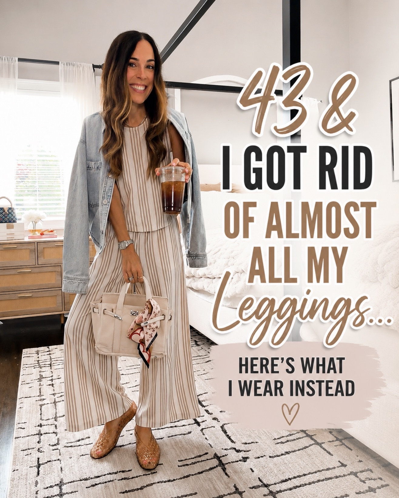 I never thought I’d say this… but at 43, I hardly wear leggings anymore. 🤍

Not because there’s anything wrong with them (I’ll absolutely still wear them for workouts and cozy days 😂)… but I realized there are so many comfy options that make me feel just a little more put together.

Lately, I’ve been reaching for:
✨ Pull-on wide leg pants
✨ Soft lightweight denim
✨ Comfy matching sets
✨ Airy linen pants
✨ Relaxed trousers that feel like pajamas

They’re just as comfortable, but I feel more like me when I put them on.

If you’ve been living in leggings because you think they’re your only comfy option, I hope this gives you a few new ideas. ❤️

💌type “LEGGINGS” and I’ll send you all the links
🔗

#LTKOver40 #LTKSeasonal #LTKmomlife