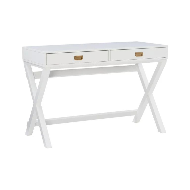 Linon Peggy 2-Drawer Writing Desk, 30" Tall, White | Walmart (US)