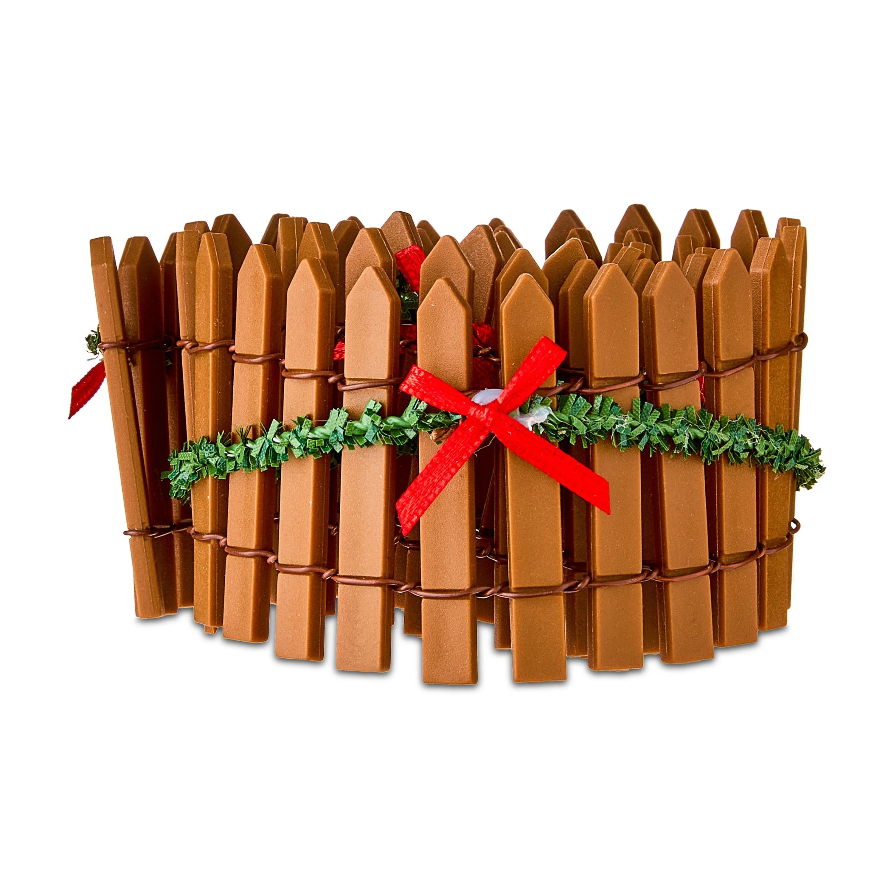 Christmas Village Brown Fence Decoration, 23.23", by Holiday Time | Walmart (US)
