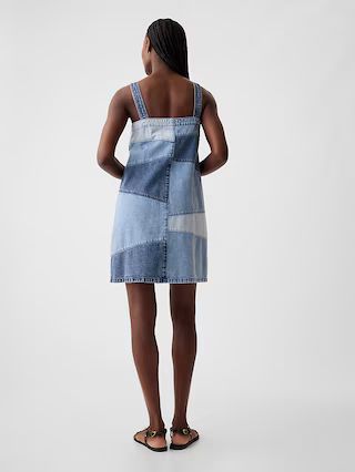 Patchwork Denim Mini Dress | Gap (US)