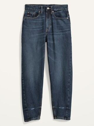Extra High-Waisted Non-Stretch Balloon Jeans for Women | Old Navy (US)
