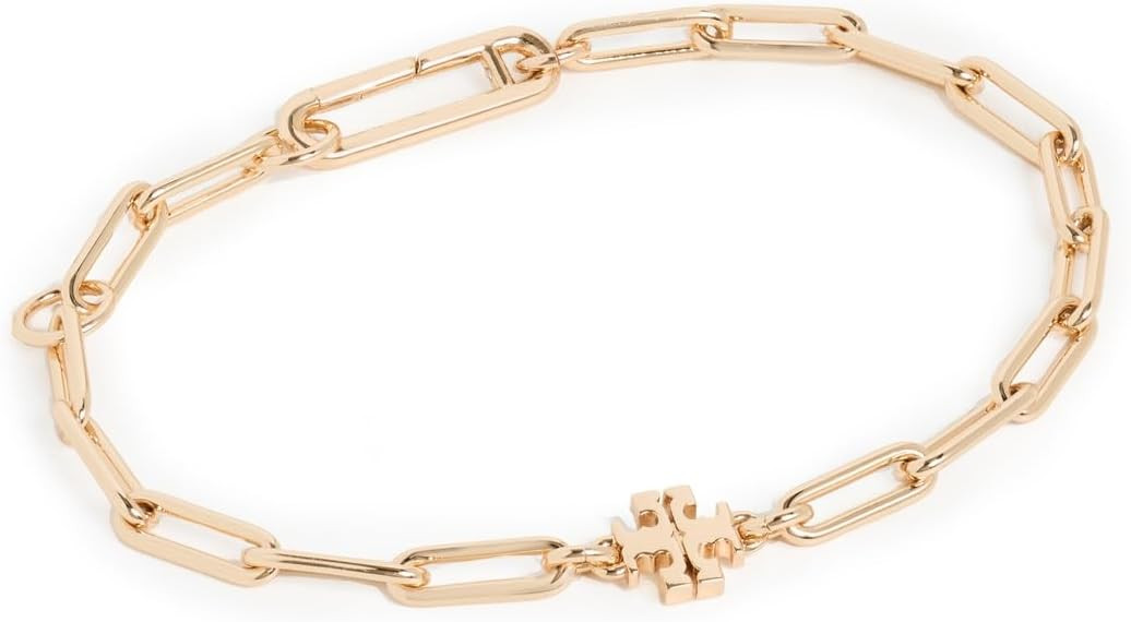 Tory Burch Women's Good Luck Chain Bracelet, Tory Gold, One Size | Amazon (US)
