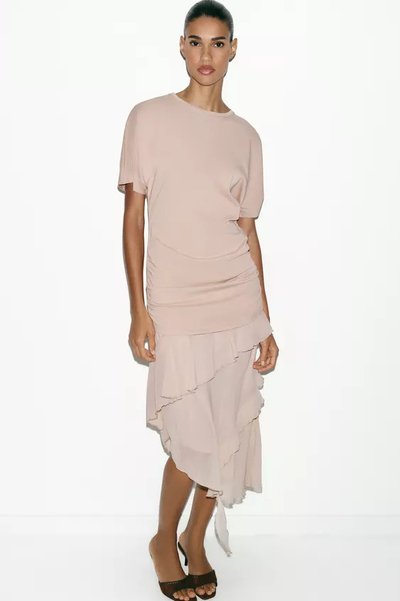 DRESS WITH RUFFLES | Zara UK