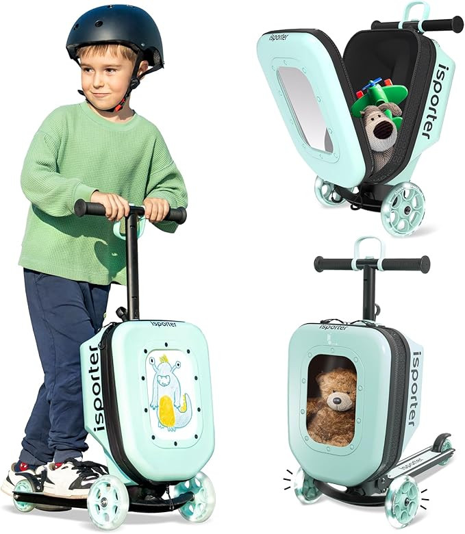 iSporter Luggage Scooter for Kids Ages 2-5 | Ride-On Suitcase Scooters for Boys Girls | Foldable ... | Amazon (US)