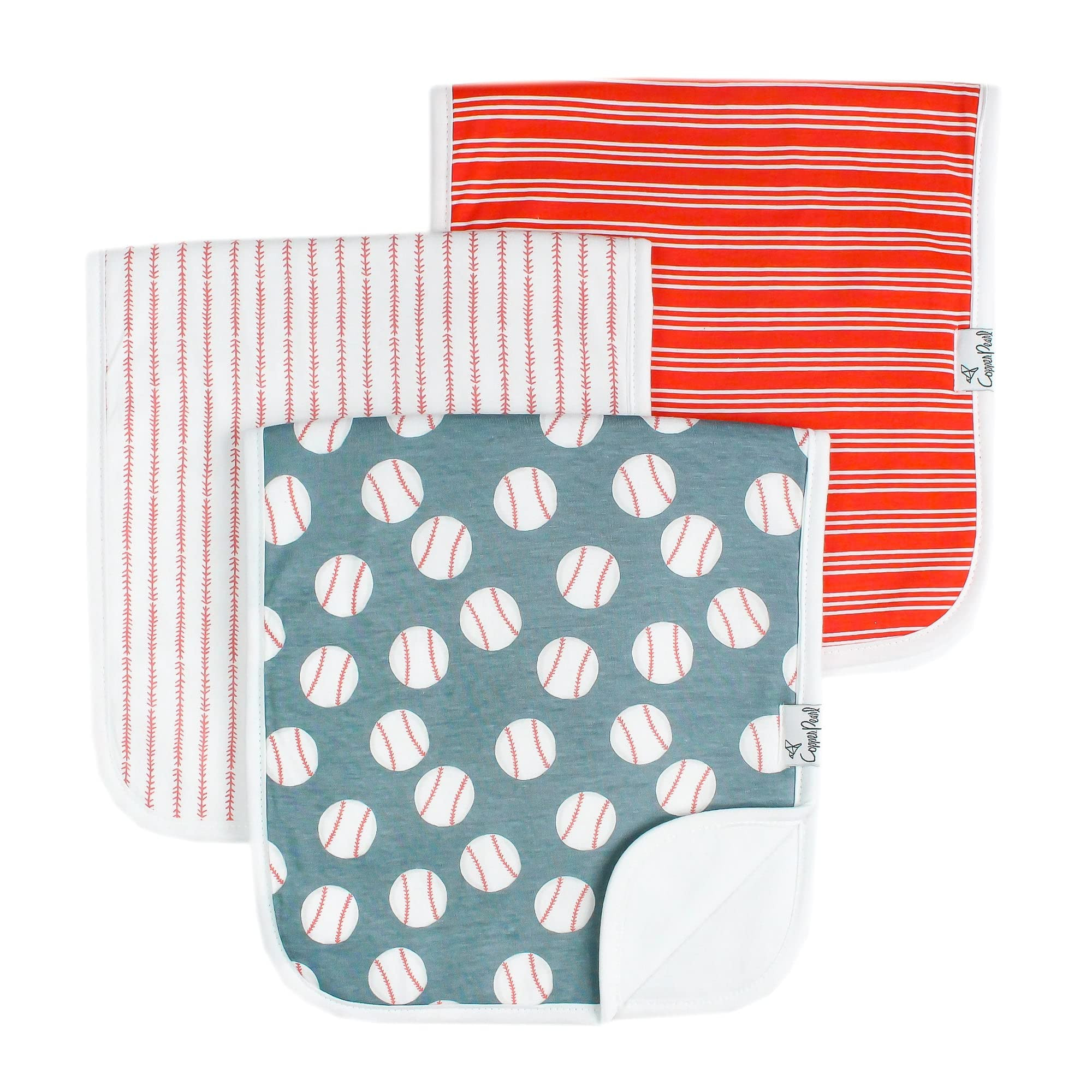 Copper Pearl Premium Baby Burp Cloths - 3-Pack Large Cotton Burp Cloths, Extra Soft Spit Up Rags ... | Amazon (US)