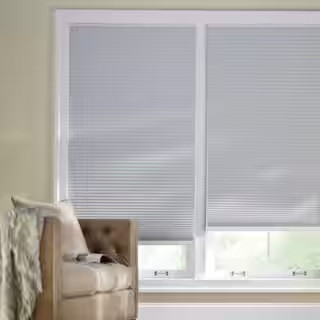 Home Decorators Collection Shadow White Cordless Blackout Cellular Shades for Windows - 34.5 in. ... | The Home Depot