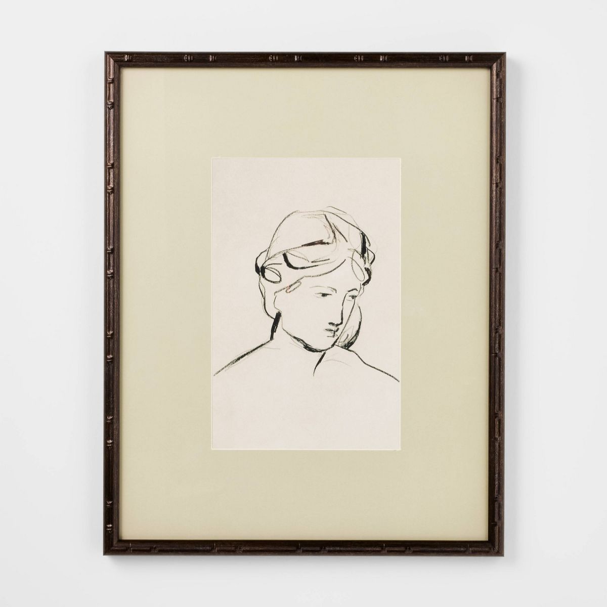 16"x20" Line Drawn Portrait Framed Wall Art - Threshold™ designed with Studio McGee | Target