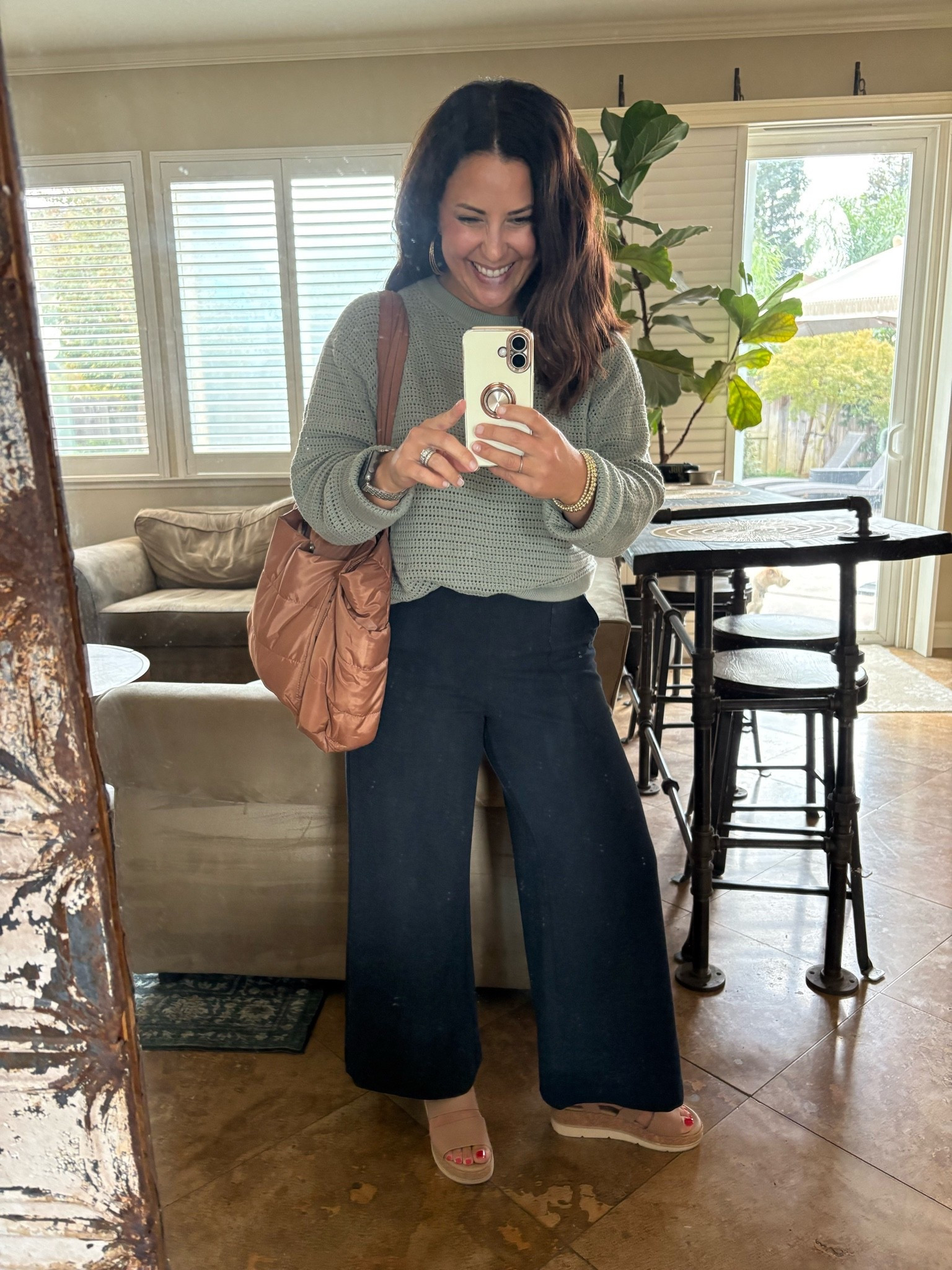 🍂 Easy fall teacher outfit 🍂 This sage green sweater + navy pull-on wide leg pants is such an easy combination for fall outfits, teacher style, and petite-friendly workwear. Comfortable enough for a full day of teaching but still polished!

I’m wearing a small in the pull-on wide leg pants. 🤎

fall outfits • fall teacher outfits • teacher style • petite teacher style • petite-friendly outfits • teacher workwear • fall workwear • wide leg pants • comfortable teacher outfits • casual teacher outfits • work outfit ideas

#LTKPetite #LTKWorkwear #LTKootd