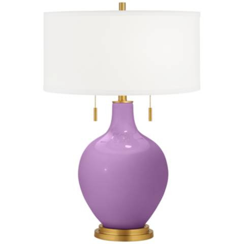 African Violet Toby Brass Accents Table Lamp - #95R77 | Lamps Plus | Lamps Plus