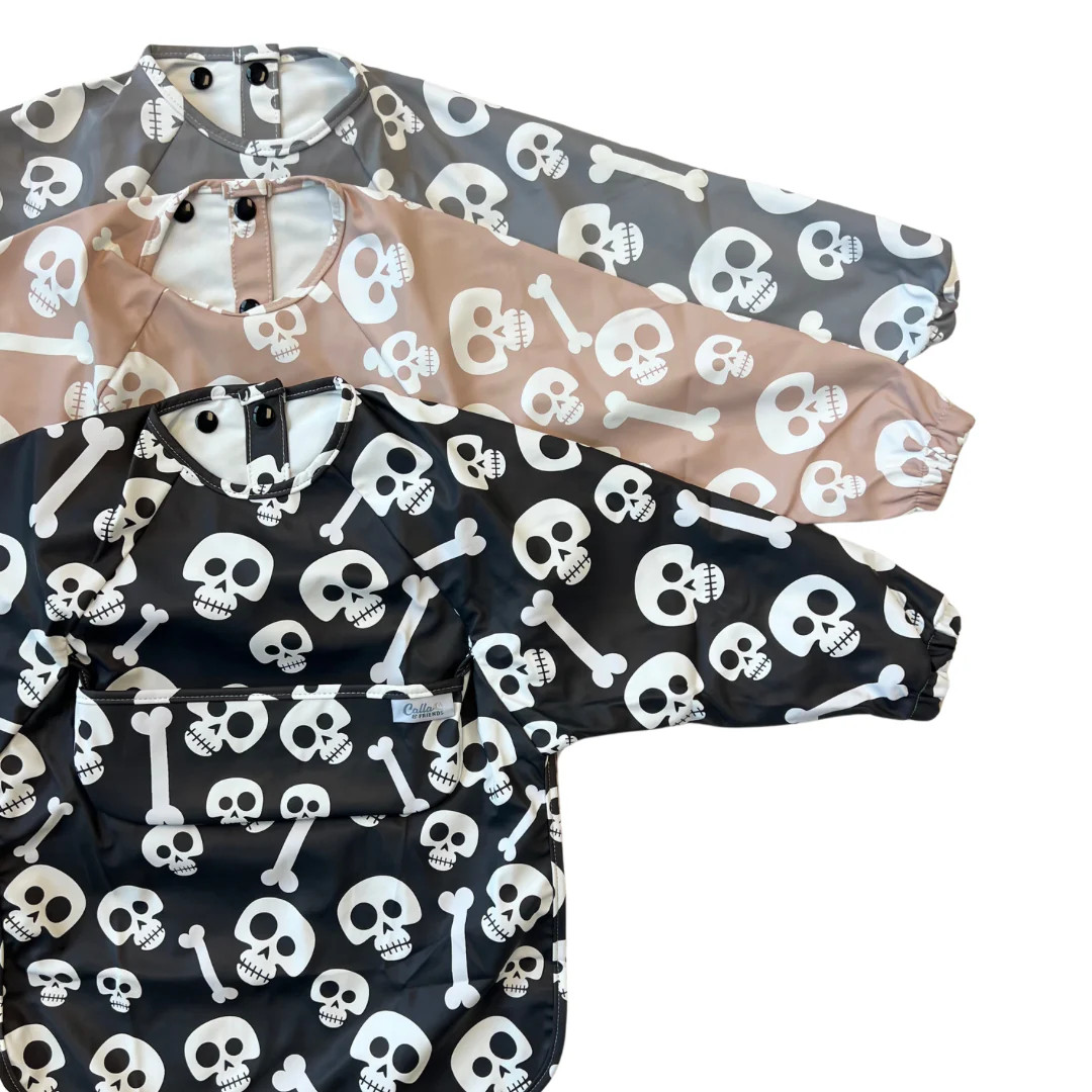 The Grayson Long Sleeve Bib - Skelly | Calla and Friends