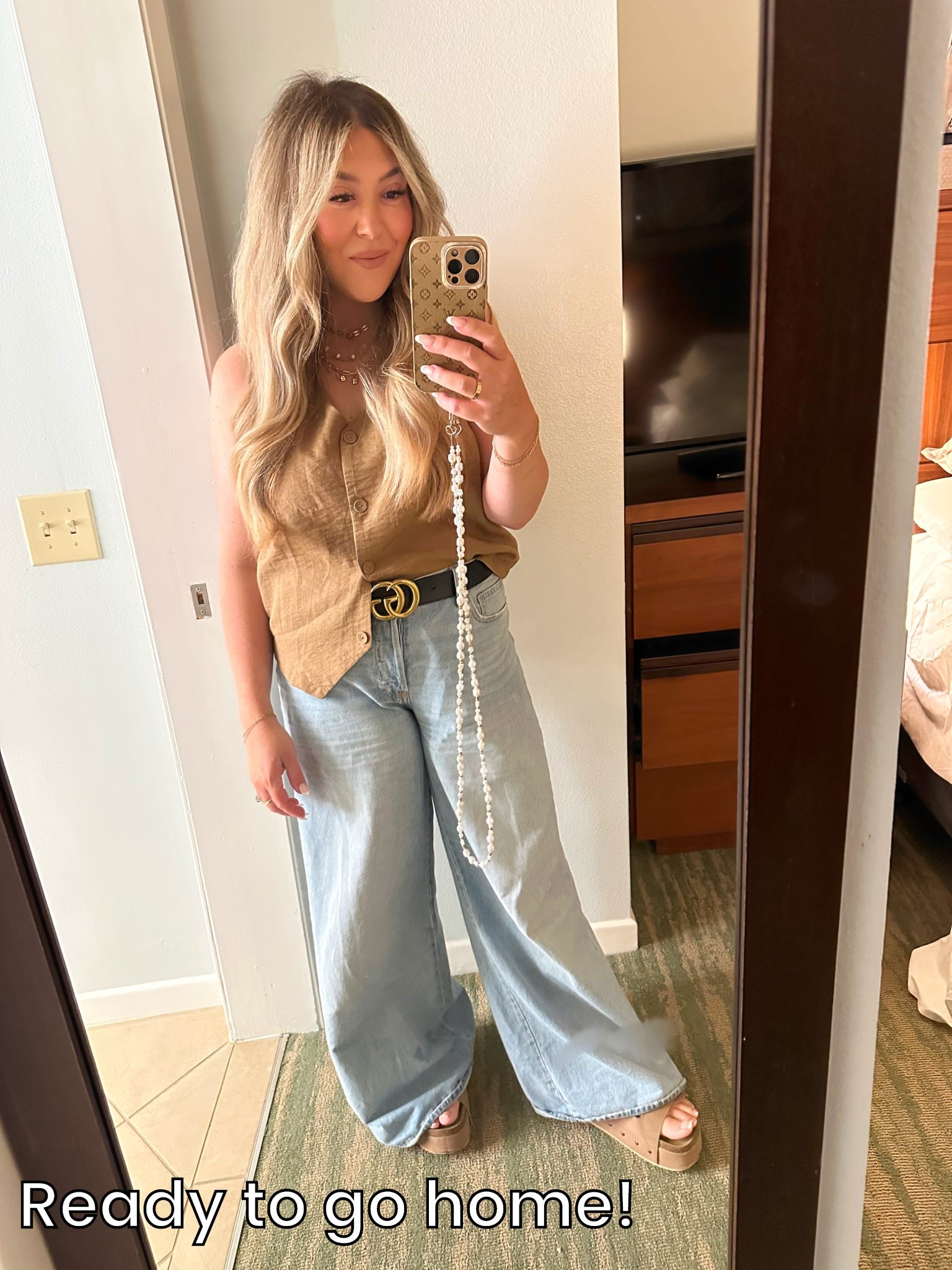 Leaving the desert but wishing I wasn’t! 
Took my set apart and put my vest with  the trending #trarget jeans 

#LTKFindsUnder50 #LTKMidsize #LTKTravel