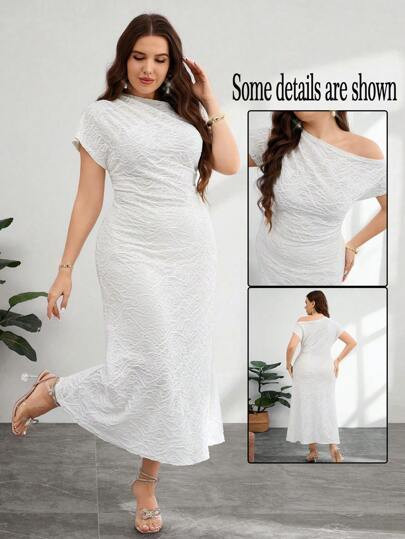 Modelyn Plus Size Women Floral Print Elegant Knit Dress | SHEIN