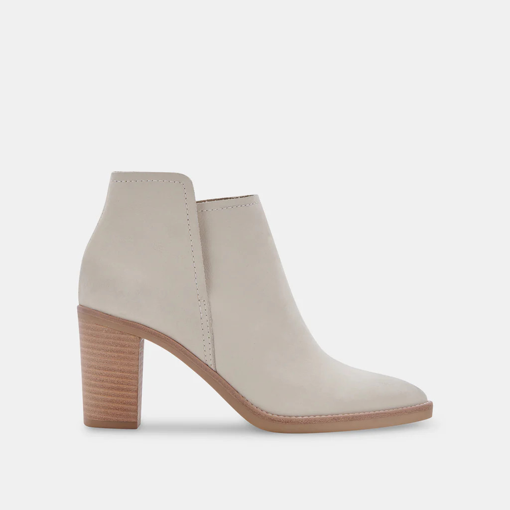 SPADE BOOTIES IVORY NUBUCK | DolceVita.com