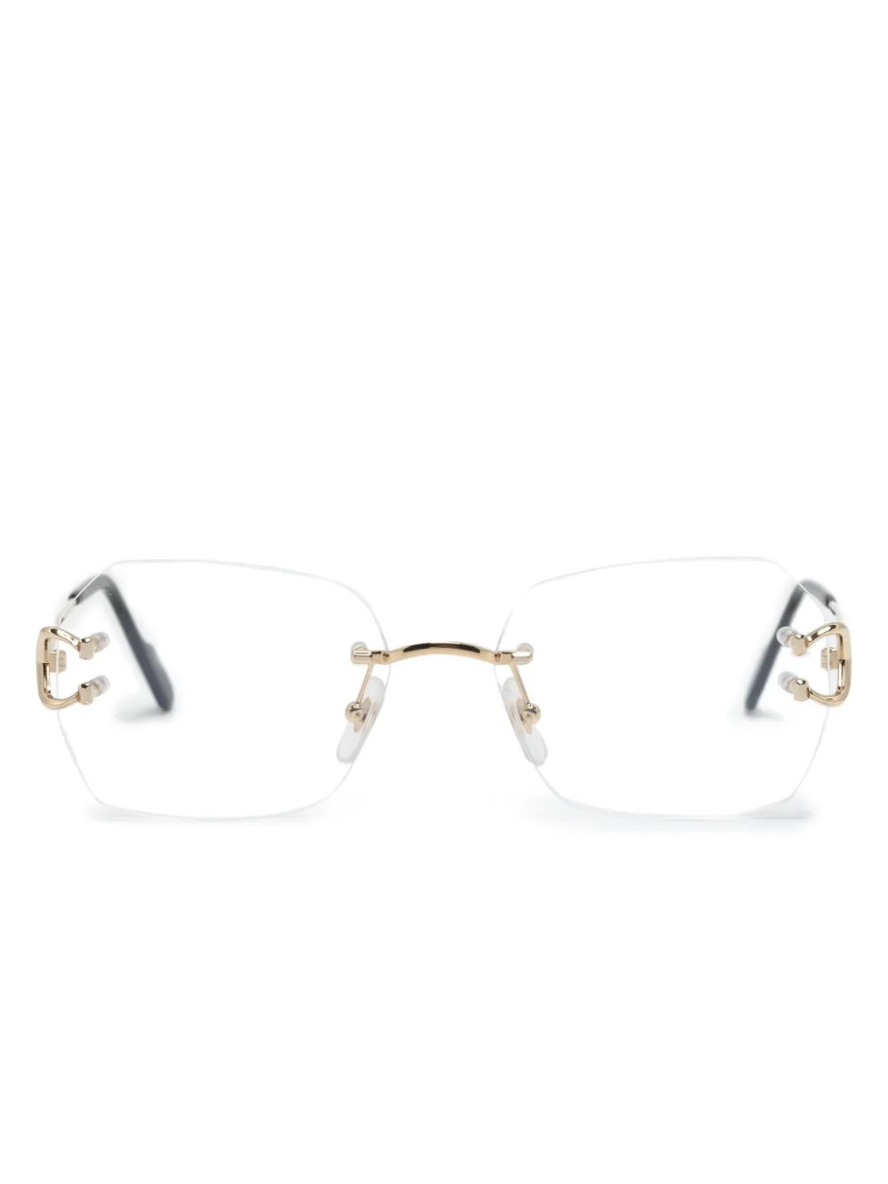 Eckige Brille ohne Rahmen | Farfetch Global
