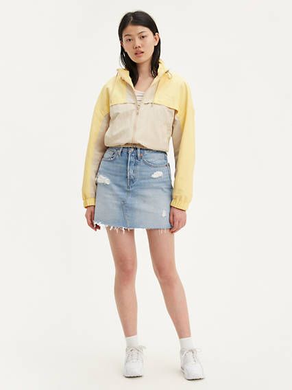 Levi's High Waisted Denim Skirt with Button Fly - Women's 26 | LEVI'S (US)