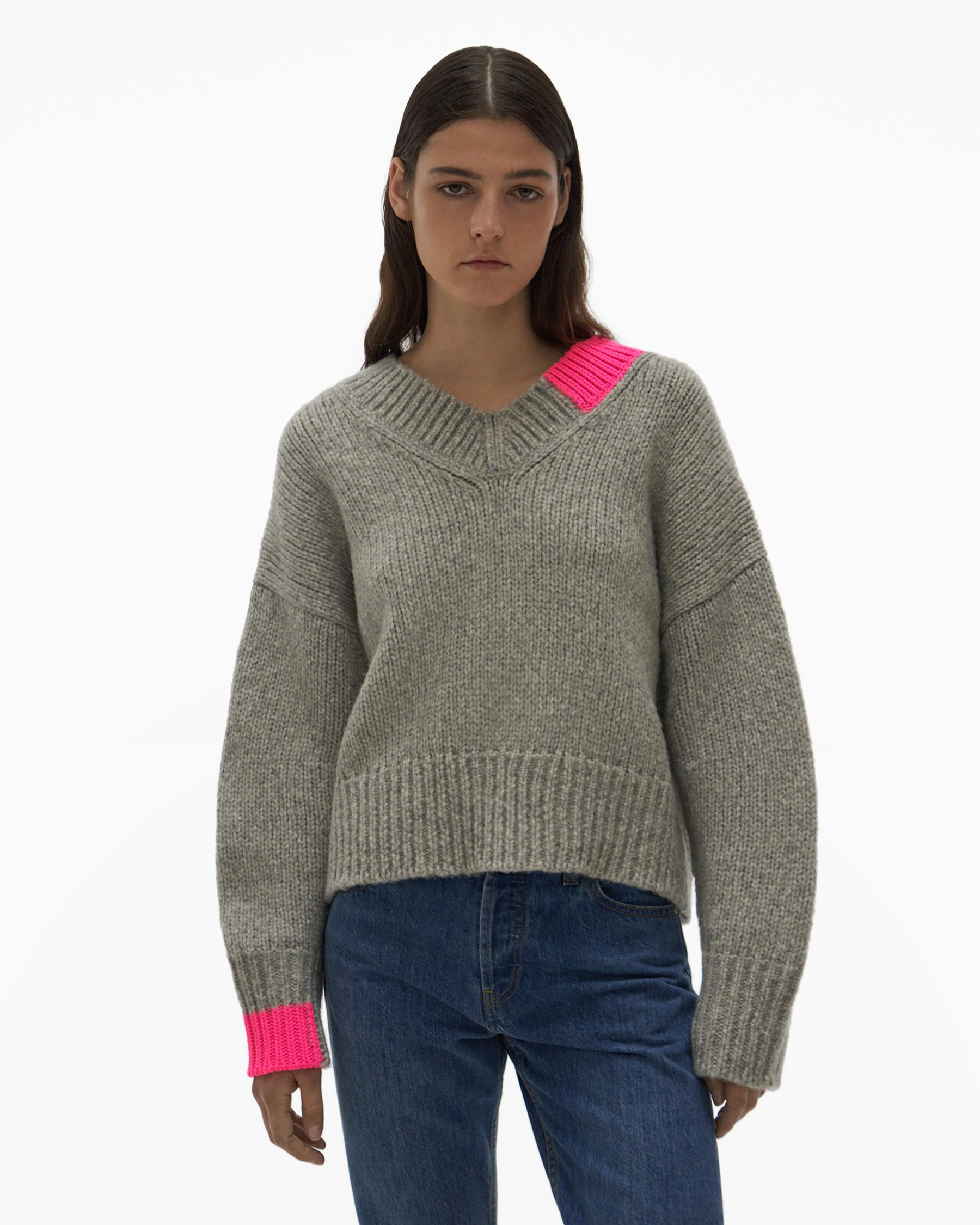 Camel V-Neck Sweater | Helmut Lang (US)