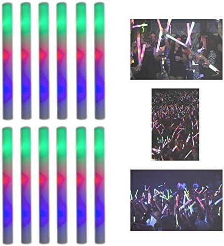 Upgraded Light up Foam Sticks, 3 Modes Colorful Flashing LED Strobe Stick for Party, Concert and ... | Amazon (US)