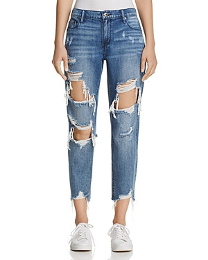 Pistola Remy Cropped Distressed Boyfriend Jeans in Lost Coast | Bloomingdale's (US)