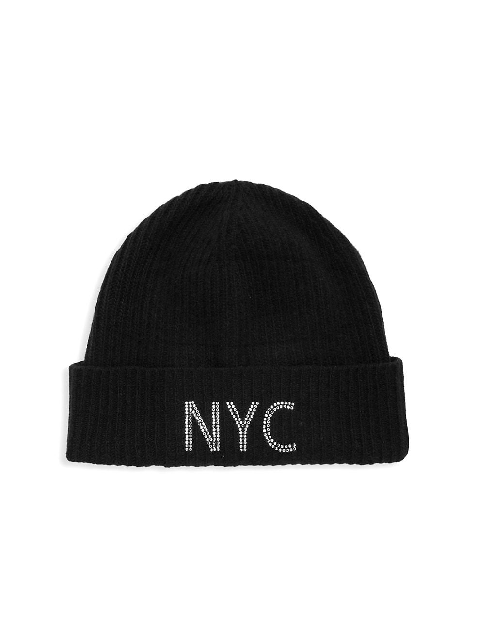 NYC Cashmere Thin Ribbed Beanie | Saks Fifth Avenue