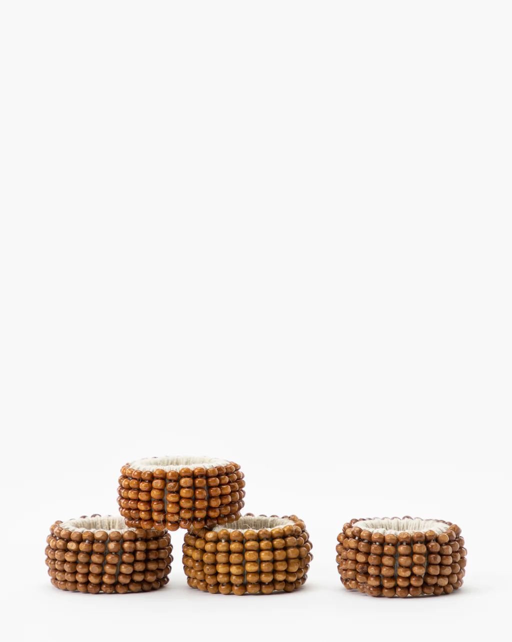 Wooden Bead Napkin Rings (Set of 4) | McGee & Co.
