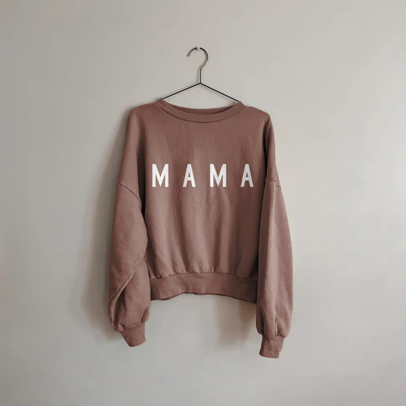 Womens Rosewood "Mama" Medium Weight Bubble Sweatshirt | Ford and Wyatt