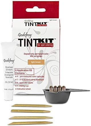 Godefroy Hair Color Kit for Spot Coloring, Covers Up Gray Hairs, Light Brown, 4-Application Kit | Amazon (US)
