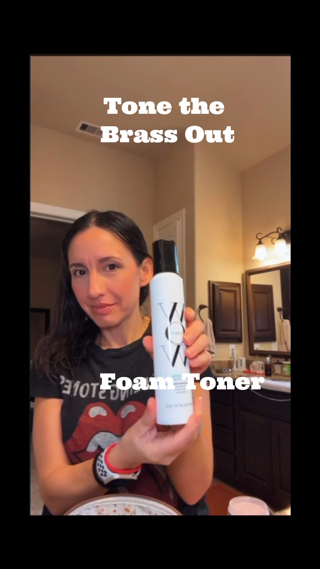 Color Wow Foam Toner that takes the brass out of my brunette hair. 
Btw brunettes want the blue toning foam. 
Blondes will need the purple toning foam  
Btw brass is inevitable since it’s the natural remaining pigment when you get your hair lightened and you have brown hair. 
You didn’t do anything wrong, but this helps it. 
Color Wow Toner 
At home toner 

#LTKOver40 #LTKselfcare #LTKmorningroutine
