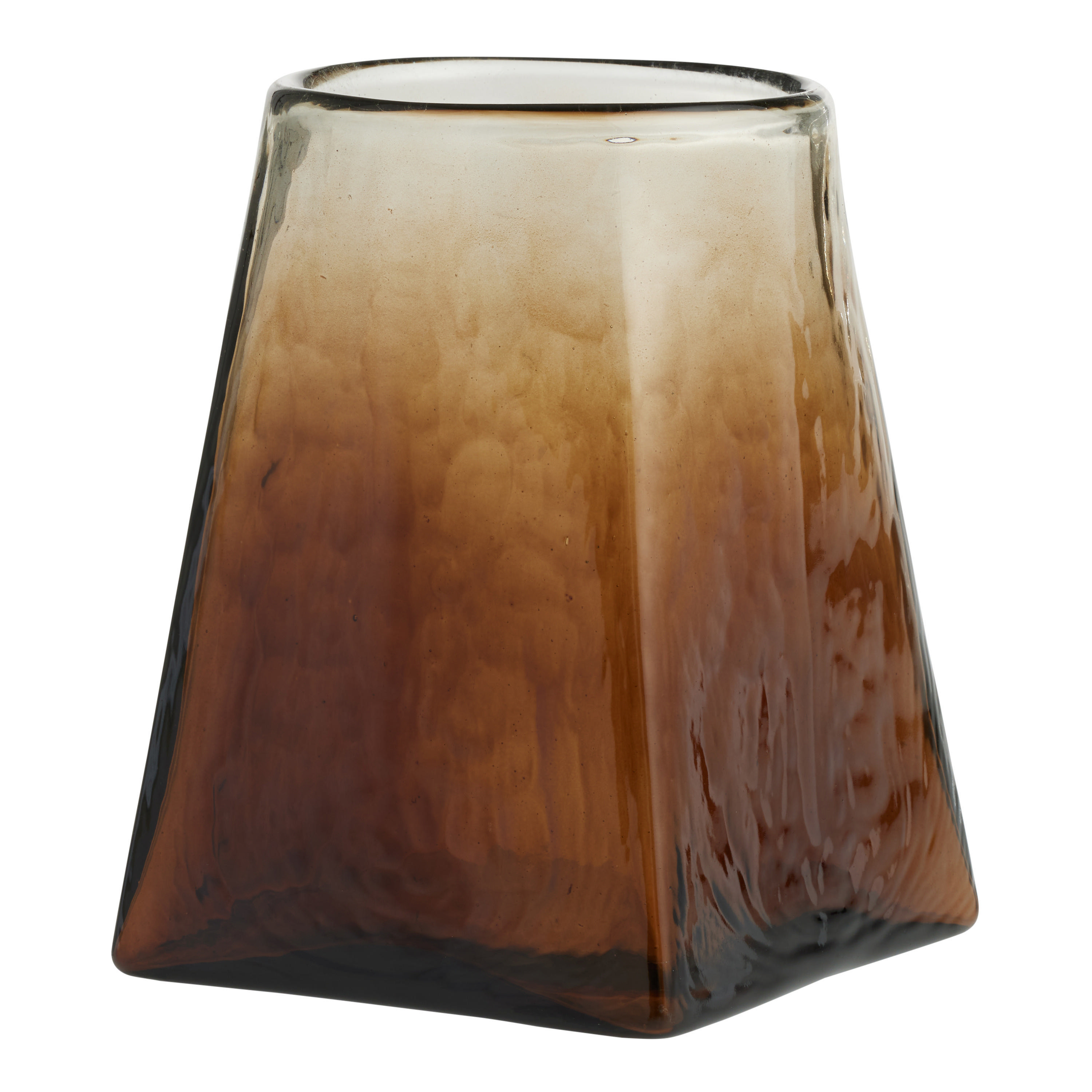 Medium Brown Gradient Glass Vase | World Market