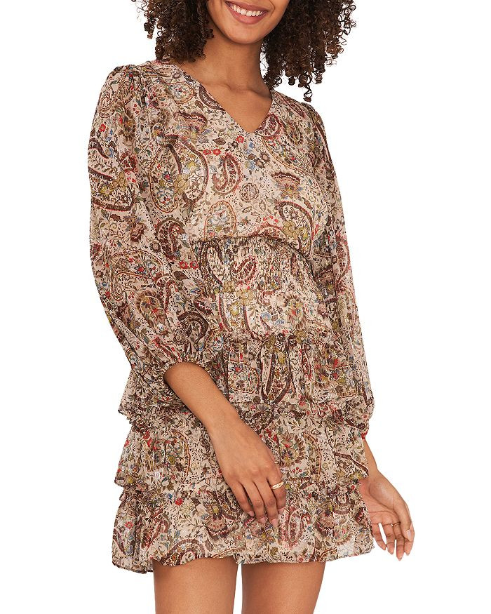 V Neck Paisley Print Dress | Bloomingdale's (US)