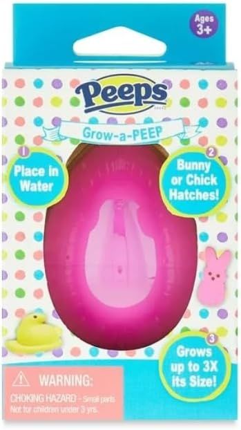 Peeps Grow-a-Peep Easter Basket Toy Gift - Pink | Amazon (US)