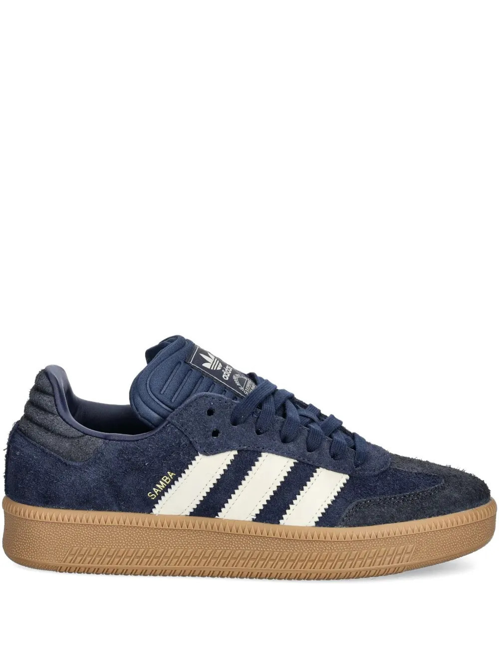 adidas Samba XLG three-stripe suede sneakers - Blue | Farfetch Global