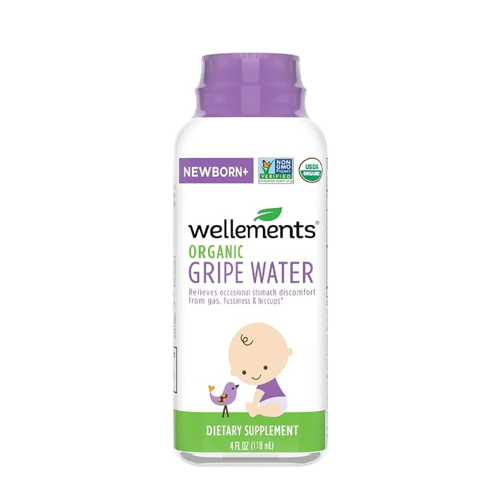 Wellements Organic Gripe Water | Relieves Occasional Stomach Discomfort from Baby Gas, Colic, Hic... | Amazon (US)