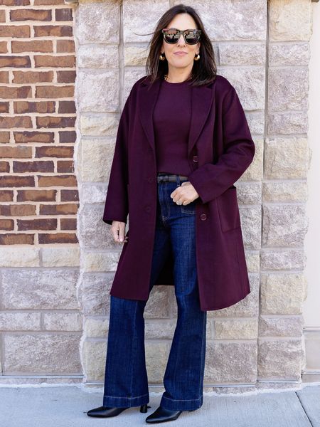 Long wool coats are having a moment this fall/winter season, and this one hits all the right notes. Throw it on over a dress or level up your favorite denim, as I did here. #ad #meetthestylemakers #talbots #mytalbots #modernclassicstyle