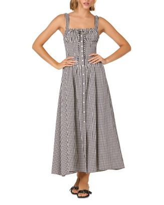 Temperance Gingham Button Front Dress | Bloomingdale's (US)