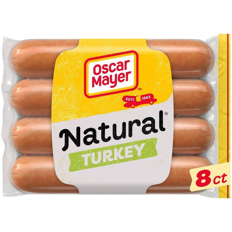 Oscar Mayer Natural Uncured Turkey Franks Hot Dogs - 16oz/8ct | Target
