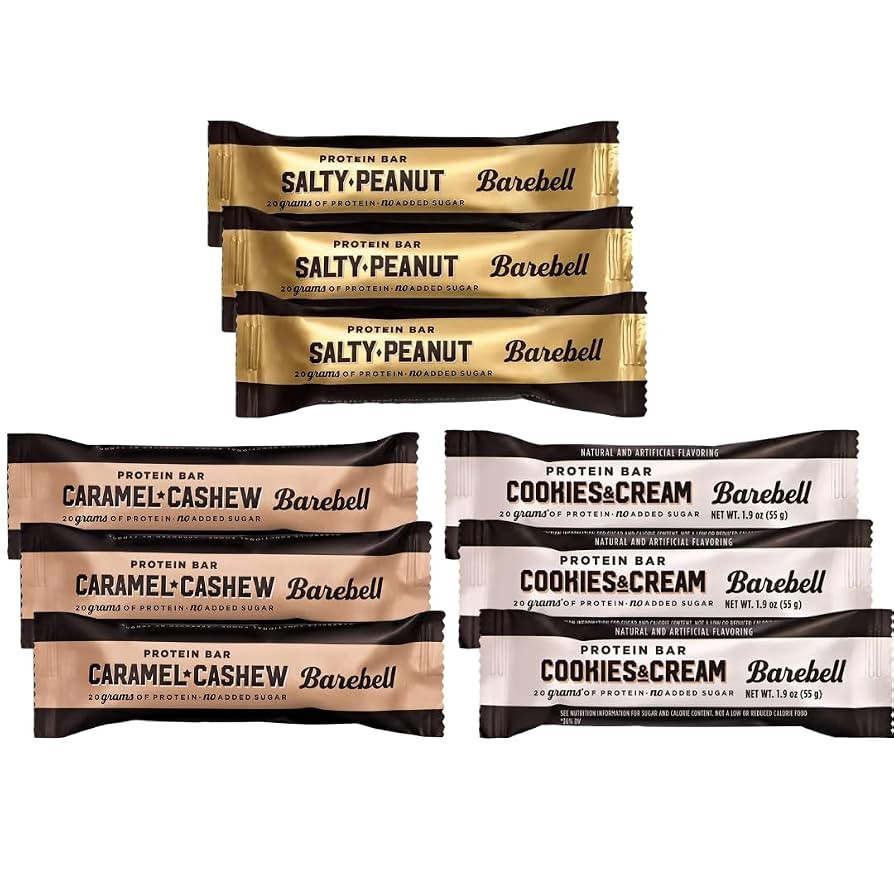 Barebels Protein Bars Variety Pack Sampler, Protein Snacks with 20g of High Protein (9 Pack) | Amazon (US)