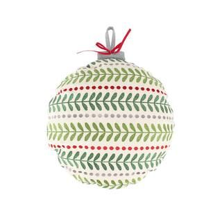 Levtex Home Meowy Christmas Green Ornament Shape 16 in x 16 in. Round Throw Pillow L58590P-A - Th... | The Home Depot